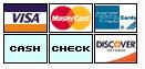 We accept Credit Cards